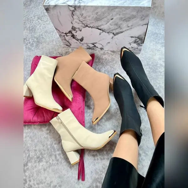 نیم‌بوت ۶ سانت پاشنه جلوخوکی آهنی _ 1295