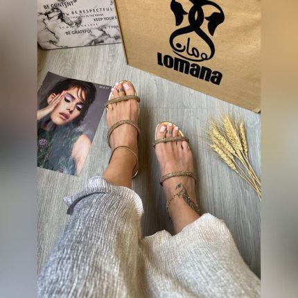 صندل تخت دو بند نگینی _ 1410 - Image 3