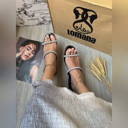 صندل تخت دو بند نگینی _ 1410 - Image 7