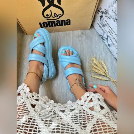 صندل ضربدری پفکی پشتکش _ 1455 - Image 4