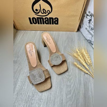صندل پاشنه کنفی دایره مربعی _ 1478 - Image 3