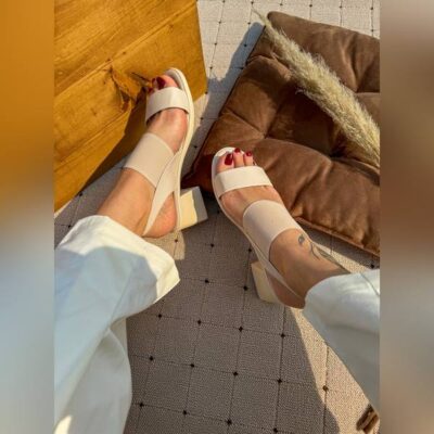 صندل پاشنه دوبند _ کد 1716 - Image 3