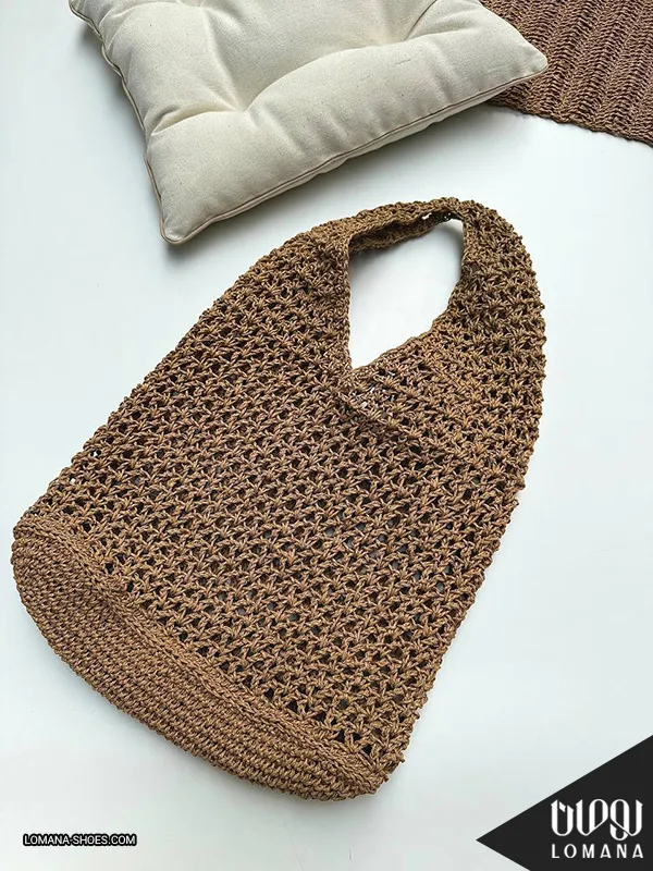 کیف وارداتی رافیا نسکافه ای لومانا - کد 2145