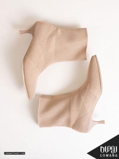 نیم بوت پاشنه بافتی کشی لومانا - کد 2518