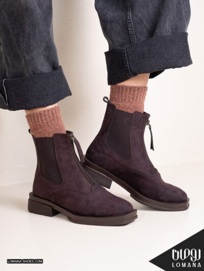 بوت وارداتی جلو زیپ لومانا - کد 2519