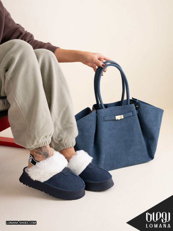 ست کیف مهدیس جلوقفلی و نیم بوت آگ پشت کش لومانا - کد 2587