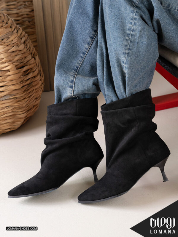 بوت پاشنه وارداتی چروک لومانا - کد 2575