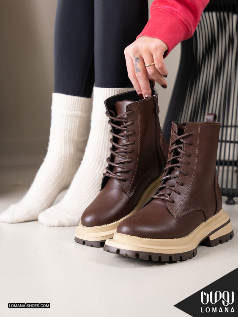 بوت بندی دورنگ لومانا - کد 2630