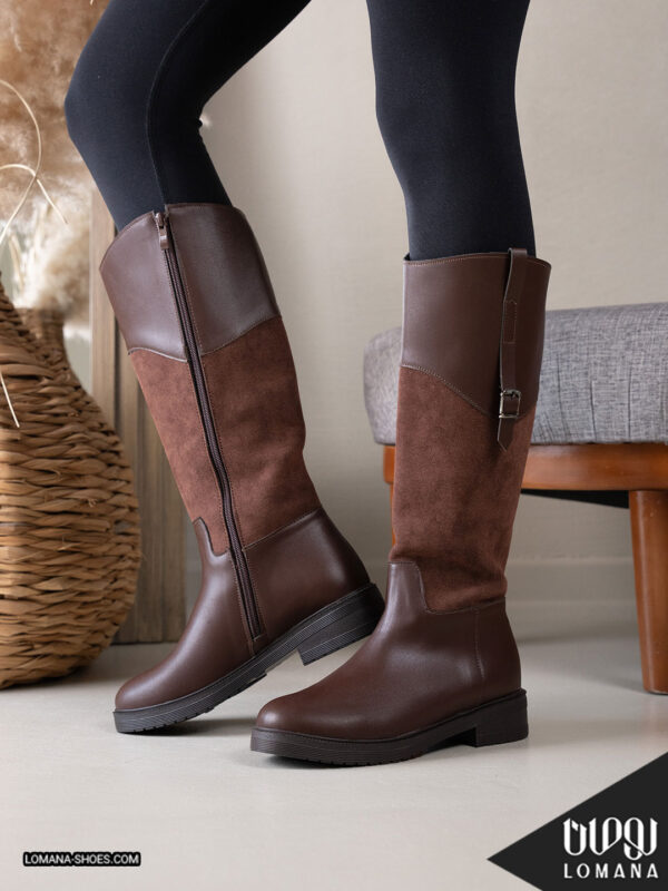 بوت بلند ترکیبی لومانا - کد 2628
