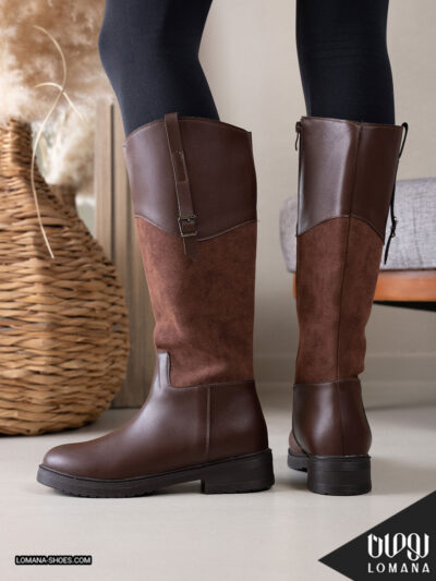 بوت بلند ترکیبی لومانا - کد 2628