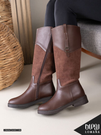بوت بلند ترکیبی لومانا - کد 2628