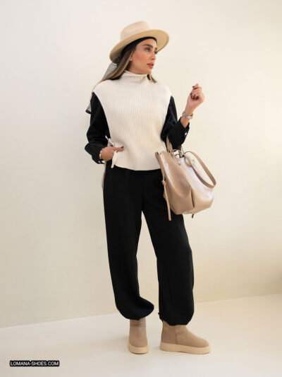 وست بافت یقه اسکی - کد 2602