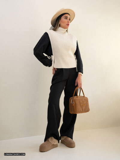 وست بافت یقه اسکی - کد 2602