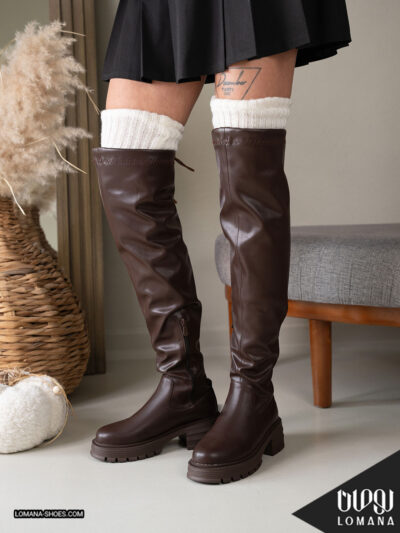 بوت بالای زانو تابان لومانا - کد 2623