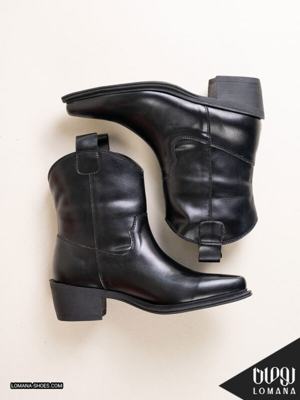 بوت پاشنه تگزاسی چرم لومانا - کد 2627