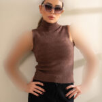 تاپ بافت یقه اسکی - کد 2607