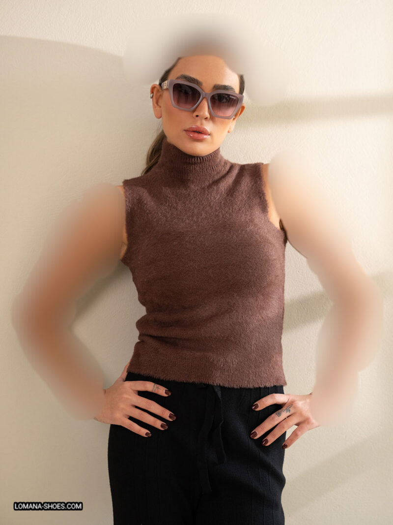 تاپ بافت یقه اسکی - کد 2607