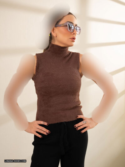 تاپ بافت یقه اسکی - کد 2607