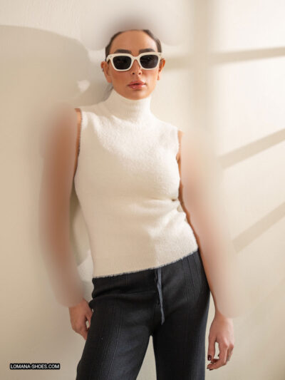 تاپ بافت یقه اسکی - کد 2607