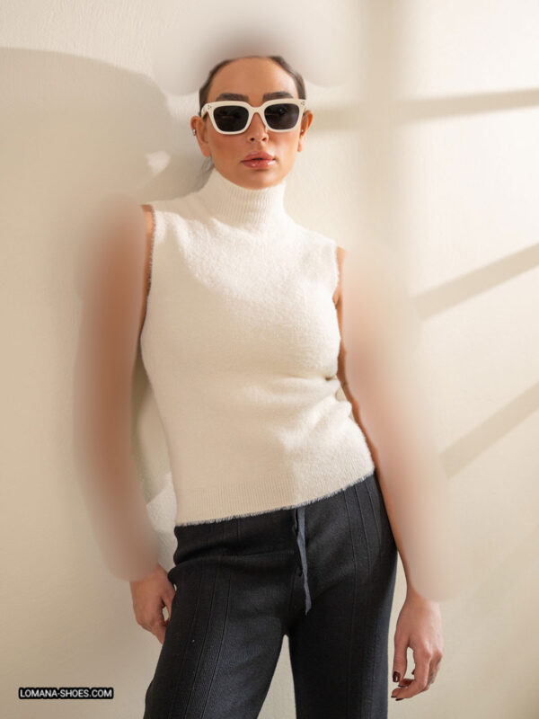 تاپ بافت یقه اسکی - کد 2607