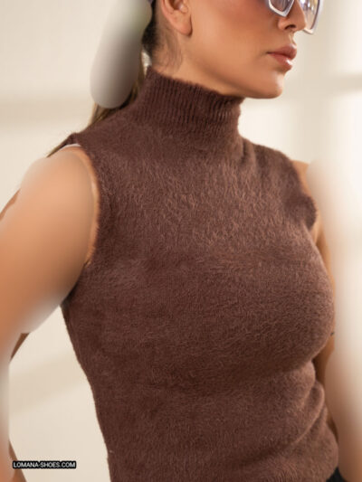 تاپ بافت یقه اسکی - کد 2607