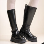 بوت بلند ورنی کشی لومانا - کد 2609