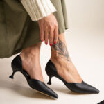 کفش پاشنه بغل باز لومانا - کد 2697