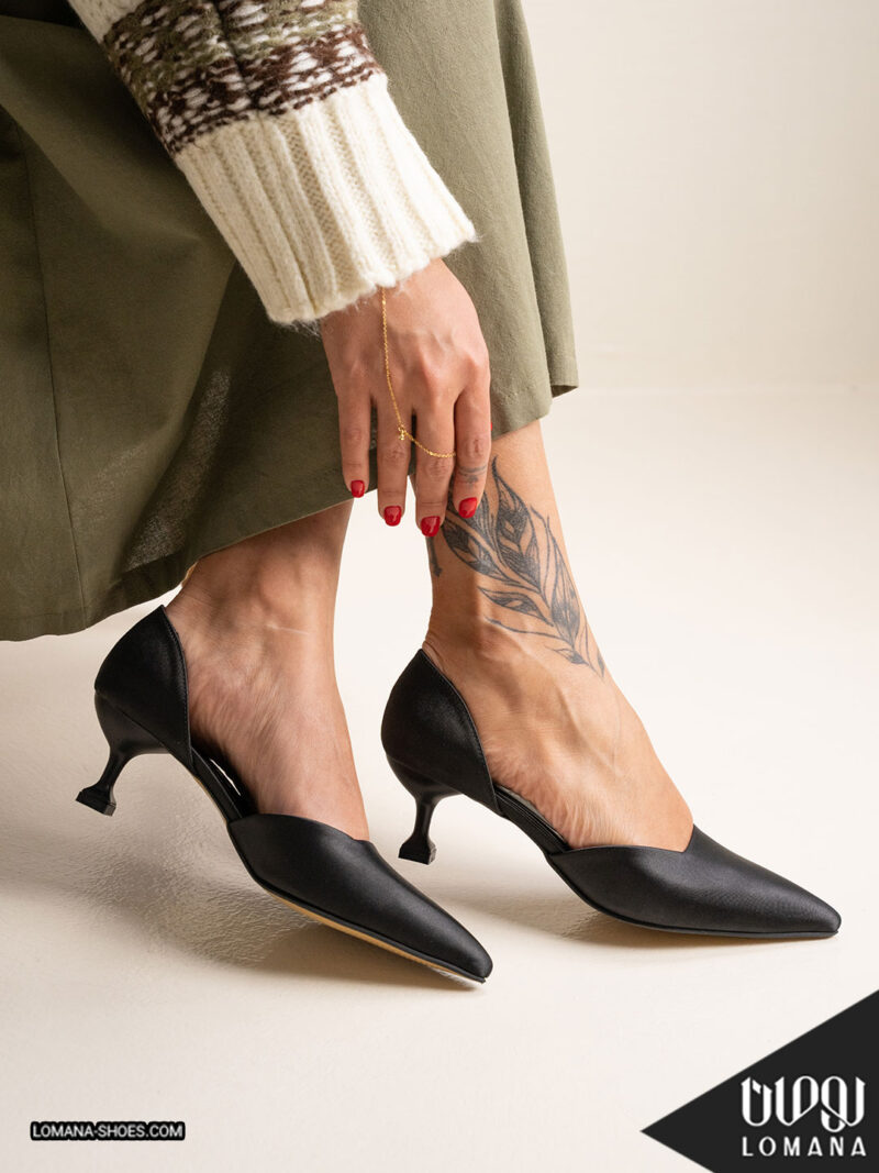 کفش پاشنه بغل باز لومانا - کد 2697