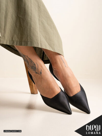 کفش پاشنه بغل باز لومانا - کد 2697