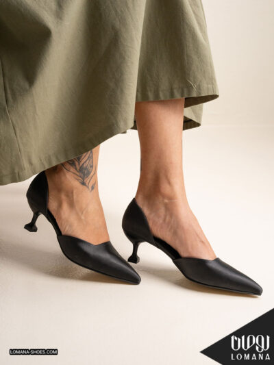کفش پاشنه بغل باز لومانا - کد 2697