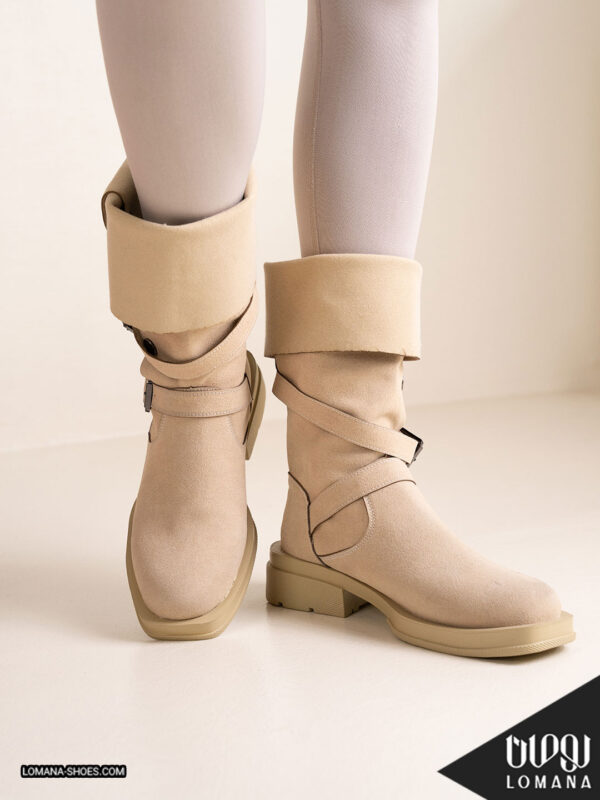 بوت بلند دکمه ای لومانا - کد 2664