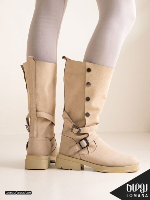 بوت بلند دکمه ای لومانا - کد 2664