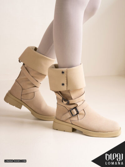 بوت بلند دکمه ای لومانا - کد 2664