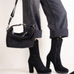 ست کیف اشبالت بالاسگک و بوت وارداتی لژدار تونلی لومانا - کد 2657