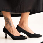 کفش پاشنه جلو فلزی لومانا - کد 2694