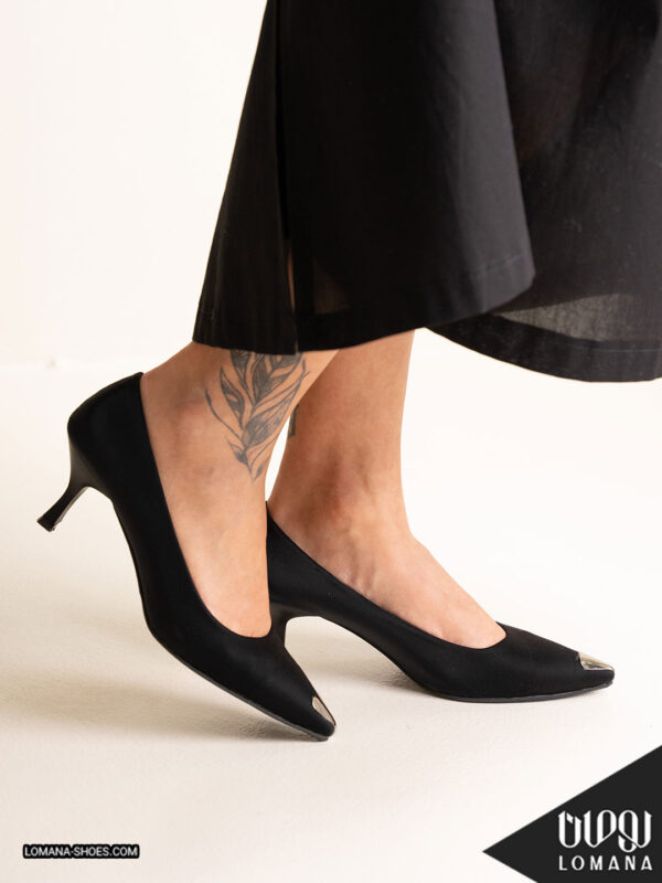 کفش پاشنه جلو فلزی لومانا - کد 2694