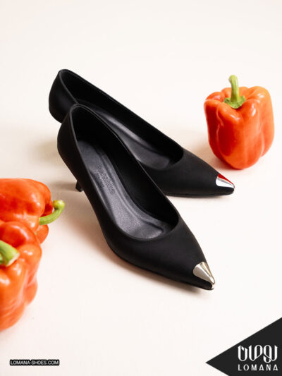 کفش پاشنه جلو فلزی لومانا - کد 2694