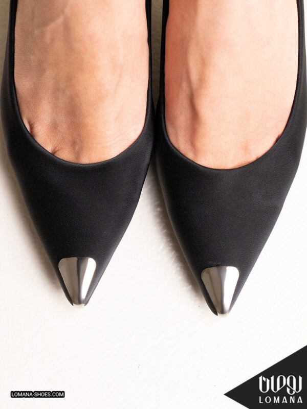 کفش پاشنه جلو فلزی لومانا - کد 2694