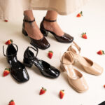 کفش پاشنه دور‌ مچی ورنی لومانا - کد 2691