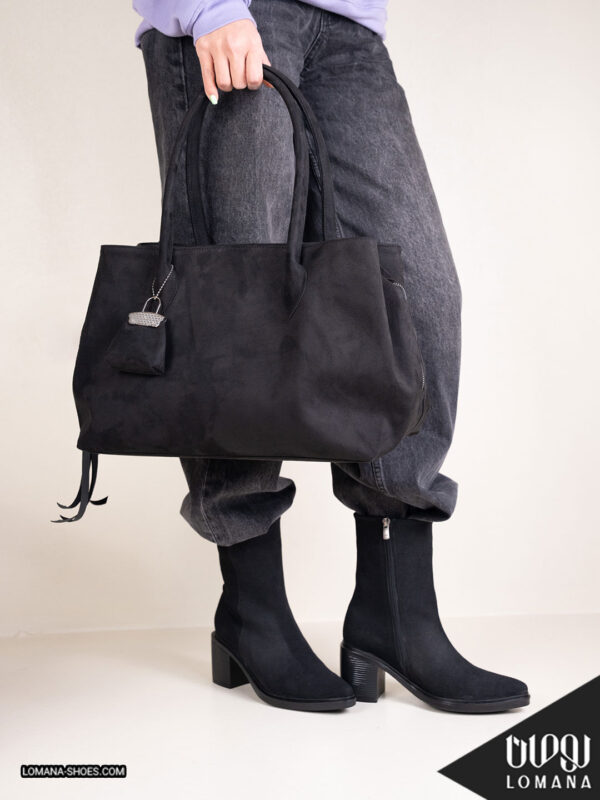 ست کیف اشبالت سامه و بوت وارداتی پاشنه زویا لومانا - کد 2654