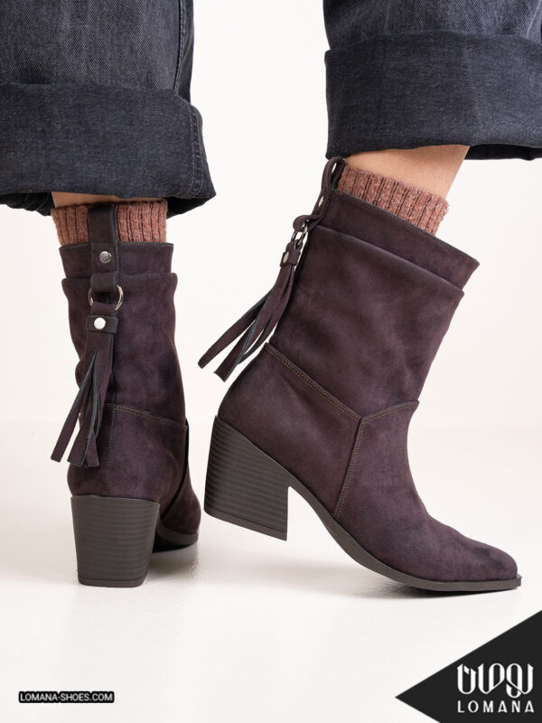 بوت پاشنه وارداتی تگزاسی پشت بندی لومانا - کد 2655