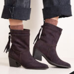 بوت پاشنه وارداتی تگزاسی پشت بندی لومانا - کد 2655