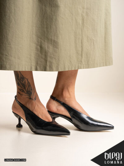 کفش پاشنه لاله لومانا - کد 2698