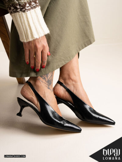 کفش پاشنه لاله لومانا - کد 2698