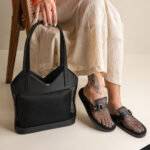 ست کیف توری و اسلیپر sm توری لومانا - کد 2775