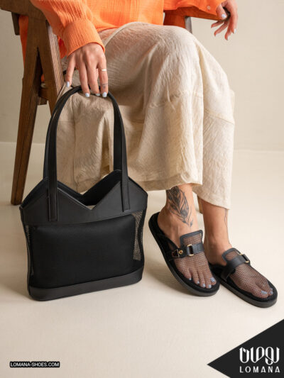 ست کیف توری و اسلیپر sm توری لومانا - کد 2775