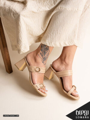 صندل پاشنه دوسگک لومانا - کد 2737