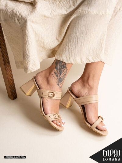 صندل پاشنه دوسگک لومانا - کد 2737