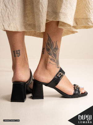 صندل پاشنه دوسگک لومانا - کد 2737