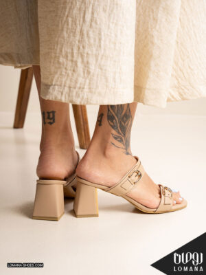 صندل پاشنه دوسگک لومانا - کد 2737